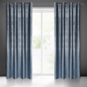 GOTOWE ZASŁONY W STYLU GLAMOUR NA PRZELOTKACH Z WELURU AMBI ~ nr 1629 ~ 1,40m x 2,50m