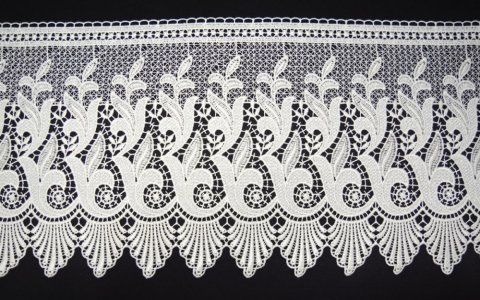 TURECKA GIPIURA DO FIRAN ~ wzór nr 33 KREM ~ wys. 29cm