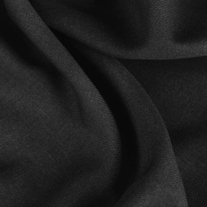 Nowoczesne zasłony loft do salonu - zasłony na metry melanż - "Polywool" czarne - 145