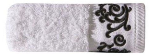 RĘCZNIK FROTTE ~ RE/ANNA/03/B ~ BIEL ~ 50cm x 90cm