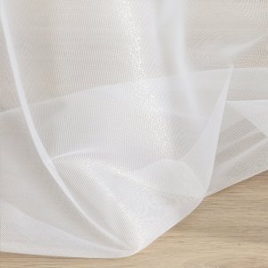 DELIKATNA FIRANA Z POŁYSKIEM NA TAŚMIE Z TUNELEM ~ GOTOWA FIRANA GLAMOUR ~ ESEL ~ 4m x 2,50m