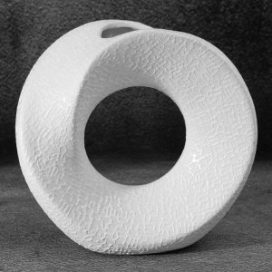 NOWOCZESNY WAZON DEKORACYJNY ~ BIAŁY WAZON CERAMICZNY ~ RISO/6