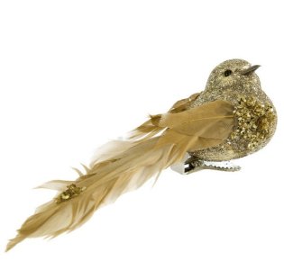 OZDOBA CHOINKOWA SW/OZD/BIRD/39-3 ~ PTAK ~ SZAMPAN ~ kpl. 6szt