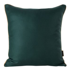 EKSKLUZYWNA POSZEWKA DEKORACYJNA ~ PREMIUM/PL/9 ~ 45x45 ~ CIEMNA ZIELEŃ + ZŁOTO