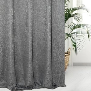 Eleganckie zasłony na metry - srebrne zasłony do salonu kolekcja premium - "Esor" - 145