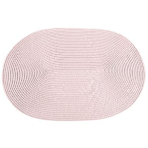 PODKŁADKA NA STÓŁ W STYLU BOHO ~ OWALNA PODKŁADKA POD TALERZ ~ JUDY2 ~ PUDER ~ 45x30 ~ KPL. 6 sztuk