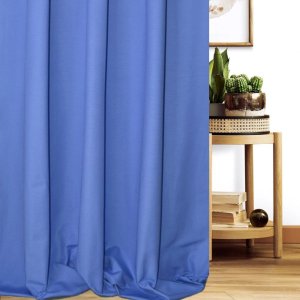 Jednokolorowa tkanina zasłonowa Ikea - "Canvas" niebieski - 140