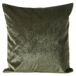 FUTERKOWA POSZEWKA DEKORACYJNA ~ PELO ~ 45x45 ~ OLIWKA ~ KPL. 2 SZT.