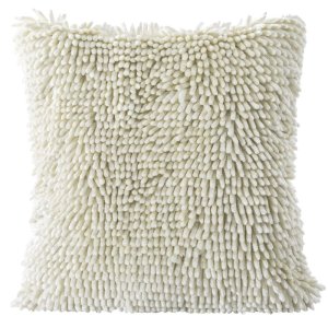 POSZEWKA DEKORACYJNA ~ SHAGGY 2 ~ KREM ~ 40x40 ~ KPL 2 szt
