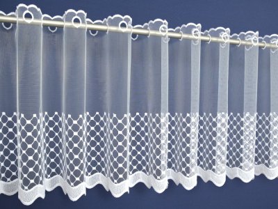 ZAZDROSTKI Z HAFTOWANEJ SIATECZKI TIULOWEJ - "PORTO" - 45 - KUPON 1,35M