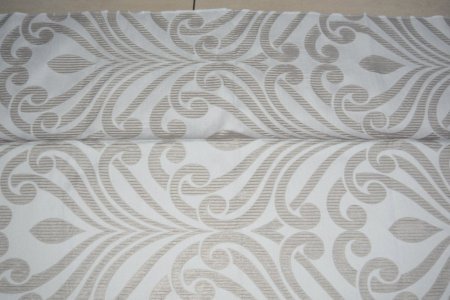 EKSKLUZYWNA TKANINA ZASŁONOWA Z ORNAMENTEM KOLEKCJA PIERRE CARDIN ~ OUTLET 131 ~ 60 ~ KUPON 1,10m