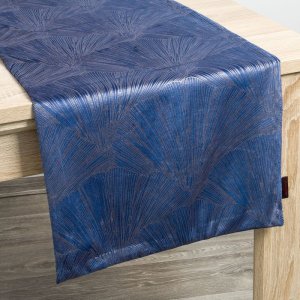EKSKLUZYWNA SZARFA DEKORACYJNA Z WELURU ~ PROSTOKĄTNA ~ GOJA ~ GRANAT ~ 40x140