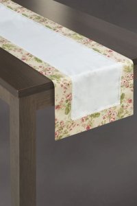 SZARFA Z PLISĄ W KWIATY ~ PROSTOKĄTNA ~ MOLLY ~ BIEL + MIX ~ 40x140