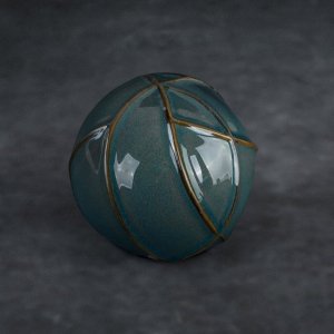 GRANATOWO ZŁOTA, ELEGANCKA KULA DEKORACYJNA ~ KULA CERAMICZNA W STYLU GLAMOUR ~ TEO1 ~ KPL. 2SZT.
