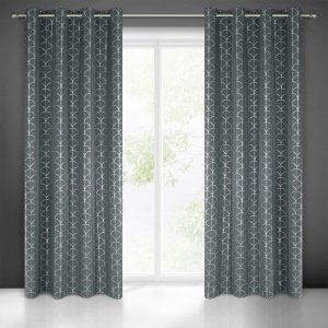 GOTOWE ZASŁONY W STYLU GLAMOUR Z SATYNY NA PRZELOTKACH CANDE  ~ nr 1725 ~ 1,40m x 2,50m