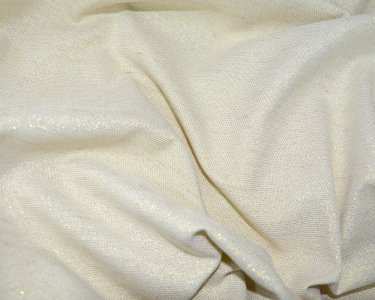 Nowoczesna i elegancka tkanina zasłonowa z połyskiem - "HARVEY" krem + złoto - 185