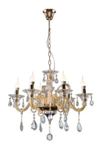 EKSKLUZYWNY ŻYRANDOL W STYLU GLAMOUR ~ ZŁOTA LAMPA WISZĄCA ~ GLITTER/2/02