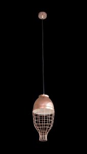 LOFTOWA LAMPA WISZĄCA ~ MIEDZIANA LAMPA TYPU ZWIS ~ LUCY/01