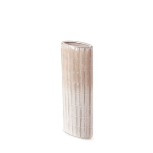 KLASYCZNY BEŻOWY WAZON DEKORACYJNY ~ WYSOKI WAZON CERAMICZNY ~ EDNA-07