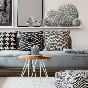 SREBRNA PATERA DEKORACYJNA Z CYRKONIAMI ~ PATERA Z PORCELANY W STYLU GLAMOUR ~ PETRA/PAT