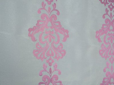 FIRANA Z ORGANTYNY ~ EKRANOWA ORGANTYNA HAFTOWANA ~ "ORNAMENT" FIOLET ~ 140