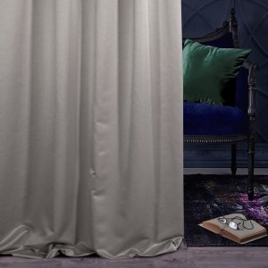 Eleganckie zasłony do salonu z kolekcji premium - "Rafael" popielato szary - 140