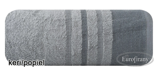 EKSKLUZYWNY RĘCZNIK FROTTE ~ RE/KERI/06/POPI ~ POPIELATY ~ 50cm x 90cm