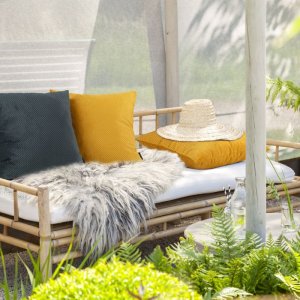 WELUROWA POSZEWKA DEKORACYJNA ~ ELIZA ~ 40x40 ~ BEŻ