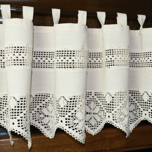 koronkowa zazdrostka 40 cm do kuchni i jadalni