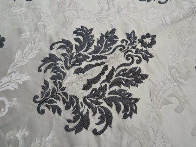 EKSKLUZYWNA TKANINA ZASŁONOWA Z ORNAMENTEM ITALISSIMA BY EWA MINGE ~ OUTLET 152 ~ 60 ~ KUPON 1,25m