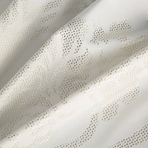 Tkanina welur śmietankowa złoty ornament pałacowy styl