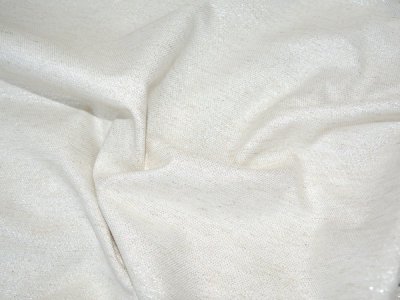 Nowoczesna i elegancka tkanina zasłonowa z połyskiem - "HARVEY" beż + srebro - 185