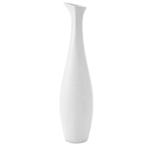 WYSOKI WAZON DEKORACYJNY ~ BIAŁY WAZON CERAMICZNY ~ RISO/2