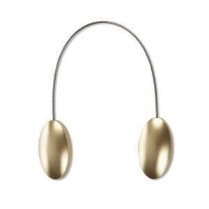 Złoty upinacz z magnesem do firan i zasłon