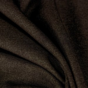 Nowoczesne zasłony loft do salonu - zasłony na metry melanż - "Polywool" brąz - 145