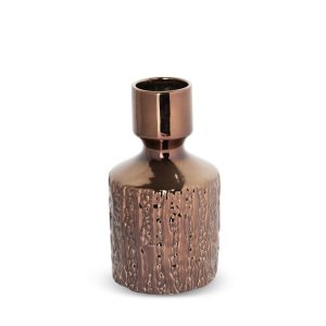 BRĄZOWY WAZON W STYLU GLAMOUR ~ NOWOCZESNY WAZON DEKORACYJNY ~ ERNA-3-01