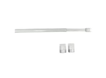 BIAŁY PRĘT DO ZAZDROSTEK Z PRZYLEPCAMI ~ BIAŁY MINI KARNISZ NA ZAZDROSTKI ~ 40-60CM KPL