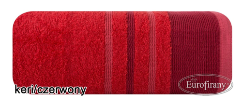 EKSKLUZYWNY RĘCZNIK FROTTE ~ RE/KERI/12/CZER ~ CZERWIEŃ ~ 50cm x 90cm