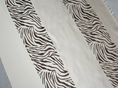 NOWOCZESNE ZASŁONY W HAFTOWANE PASY KOLEKCJA PREMIUM ~ "ZEBRA" ~ 140 ~ KUPON 0,67m