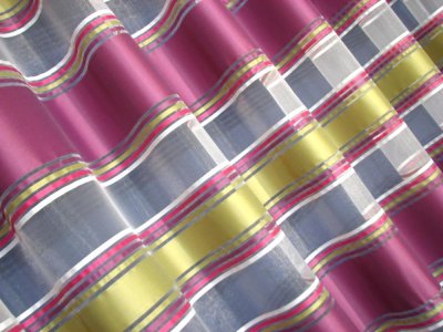 FIRANY Z ORGANTYNY - ORGANTYNA Z TKANYMI PASAMI ~ "NEW COLOR I" - FIOLET + SELEDYN ~ 280
