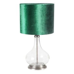 NOWOCZESNA LAMPA Z WELUROWYM ABAŻUREM ~ LAMPA STOJĄCA W STYLU GLAMOUR ~ KIM-01