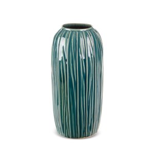 WYSOKI WAZON W STYLU BOHO ~ ZIELONY WAZON CERAMICZNY ~ REA1