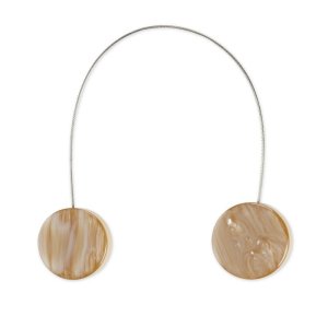 Nowoczesny beżowy magnes do upinania firanek i zasłonek