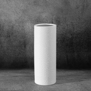 WYSOKI WAZON DEKORACYJNY ~ BIAŁY WAZON CERAMICZNY ~ RISO/13