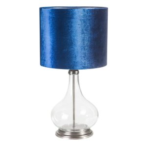 NOWOCZESNA LAMPA Z WELUROWYM ABAŻUREM ~ LAMPA STOJĄCA W STYLU GLAMOUR ~ KIM-03
