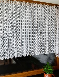 zazdrostki gipiurowe KALINA 90 cm bez prasowania