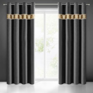 EKSKLUZYWNE GOTOWE ZASŁONY NA PRZELOTKACH Z WELURU BUENO ~ nr 360 ~ 1,40m x 2,50m