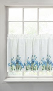 Gotowe zazdrostki w kolorowe kwiaty - prowansalskie zazdrostki z tunelem - Ala - 60x150