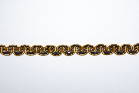 OBSZYWKA ~ PASMANTERIA "WĄŻ" ~ GRANAT + ZŁOTO ~ wys. 1,70 cm