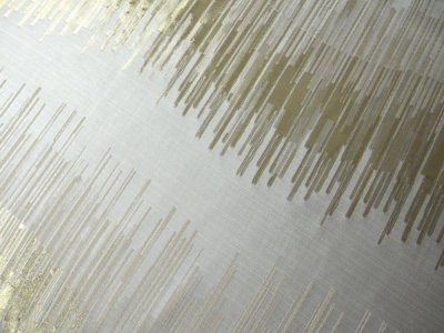 EKSKLUZYWNA TKANINA W ZŁOTE PASKI ~ KOLEKCJA ITALISSIMA HOME ~ "GOLD STRIP'S" ~ 213 ~ KUPON 1,24M